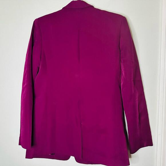 ENDLESS ROSE Purple Jewel Toned Single Button Breasted Blazer Size Medium - Picture 8 of 11